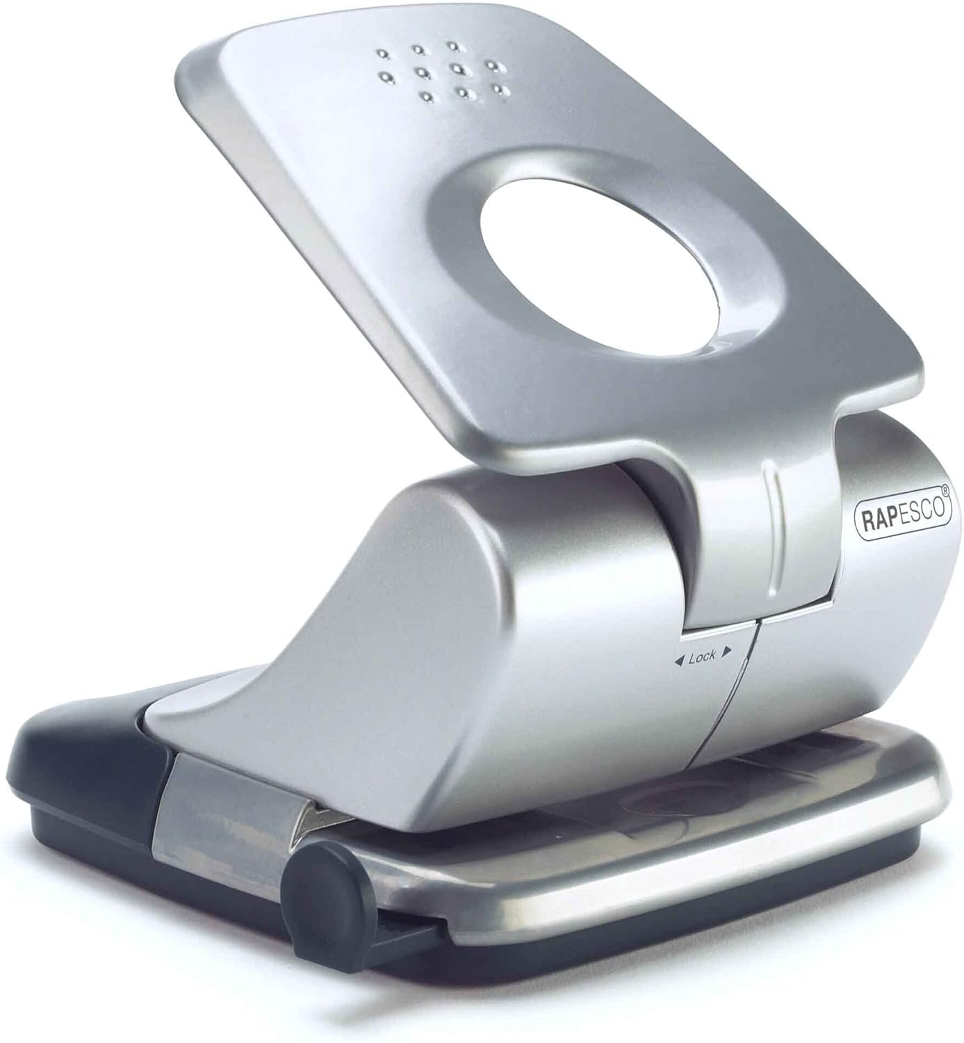 Rapesco 0726 Zero-30 Hole Punch, Silver