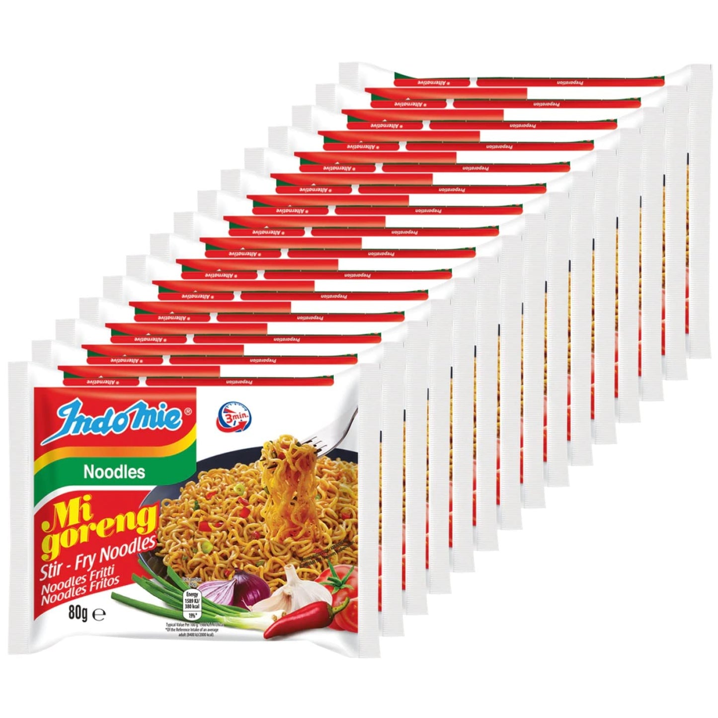 Indomie Mi Goreng Fried Noodles 80g (Pack of 15)