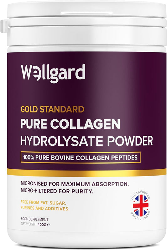 Collagen Powder, Gold Standard Bovine Collagen Peptides Powder by Wellgard | 400g