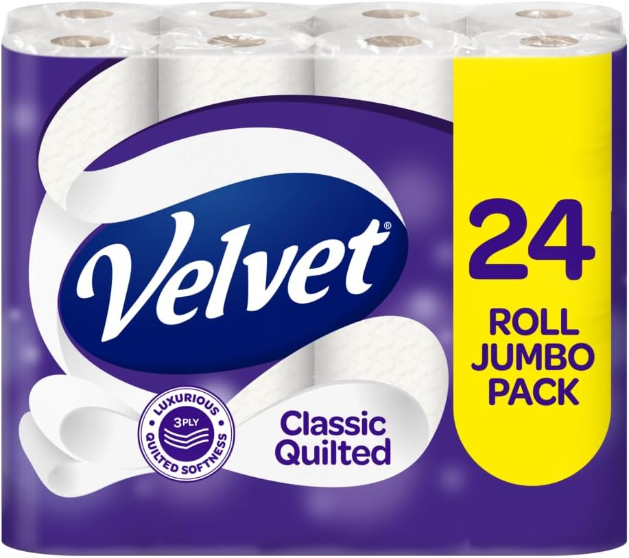 Velvet Classic Quilted Toilet Tissue | 24 Rolls