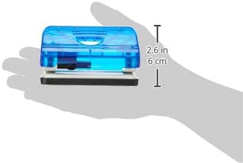 Rapesco BC810PBB 810-P 2 Hole Punch with 12 Sheet Capacity, Blue