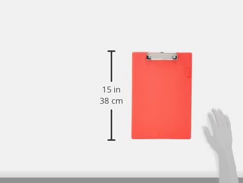 Rapesco VSTCB0R3 Standard Clipboard, A4/Foolscap, Red