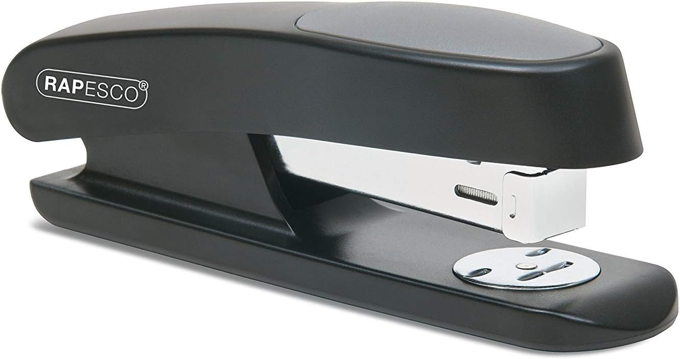 Rapesco RR7260B3 Germ-Savvy Antibacterial, Sting Ray Half Strip Stapler, Black