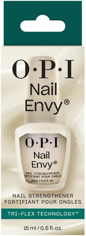 OPI Nail Envy Nail Polish | Nail Strengthener Treatment for Strong Natural Nails | Vegan Nail Repair and Strength for Damaged Nails I OPI Nail Polish, 15ml