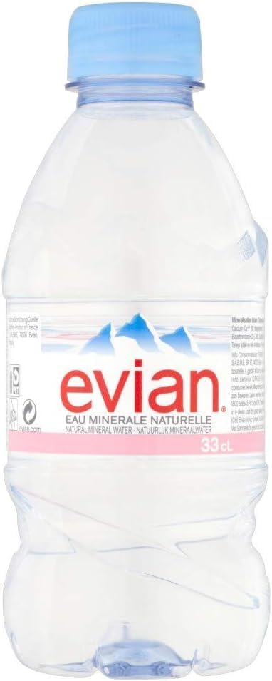 EVIIAN (330 ml (Pack of 24), Natural Mineral Water)