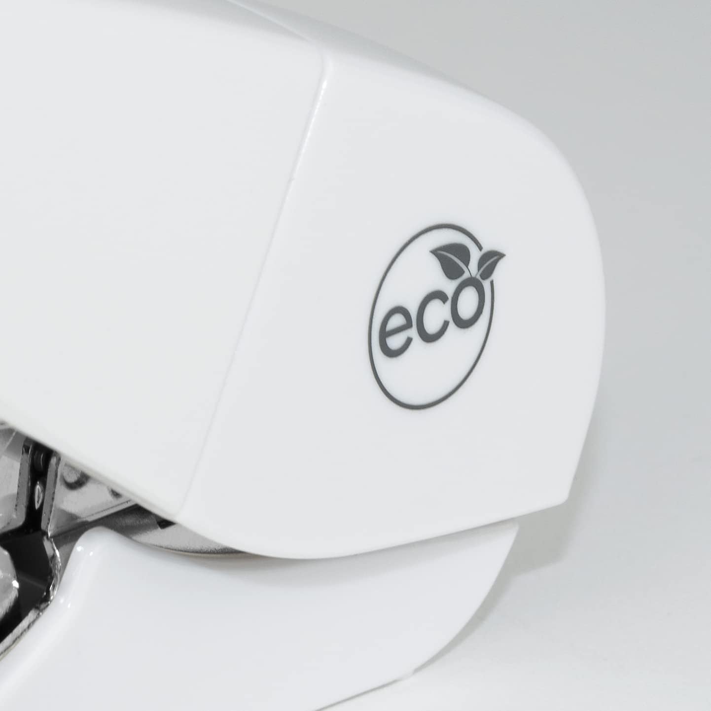 Rapesco 1689 ECO Less Effort Flat Clinch Stapler with 2000 Type 24/6mm Staples, 35 Sheet Capacity, White