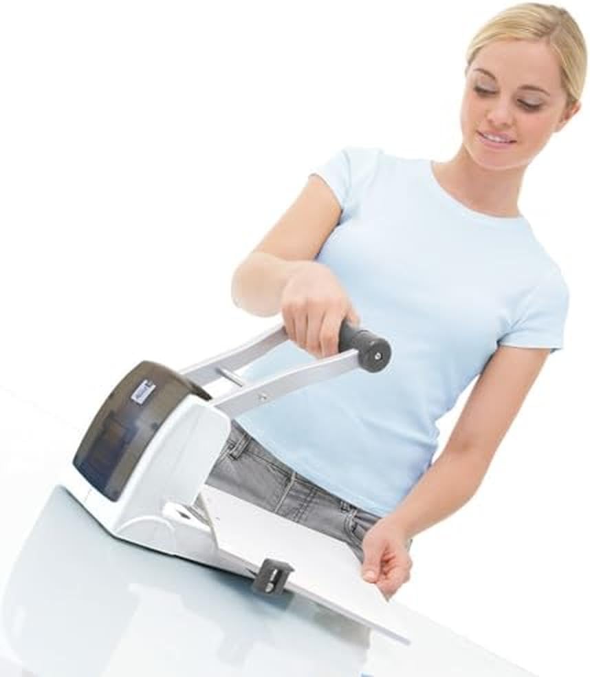Rapesco 1405 ECO P2200 High Capacity/Heavy Duty Punch, 150 Sheet Capacity, Soft White