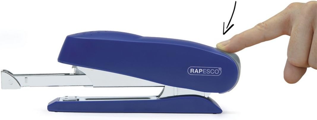 Rapesco 0237 Luna Front Loading Stapler, 50 Sheet Capacity, Blue