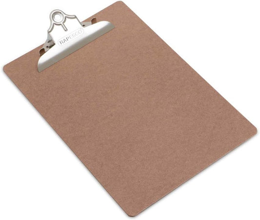 Rapesco VHBCB003 Heavy Duty Hardboard Clipboard, A4+, Brown