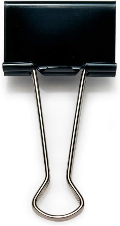 Rapesco FBC320B1 32 mm Foldback Clips, Black, Pack of 10
