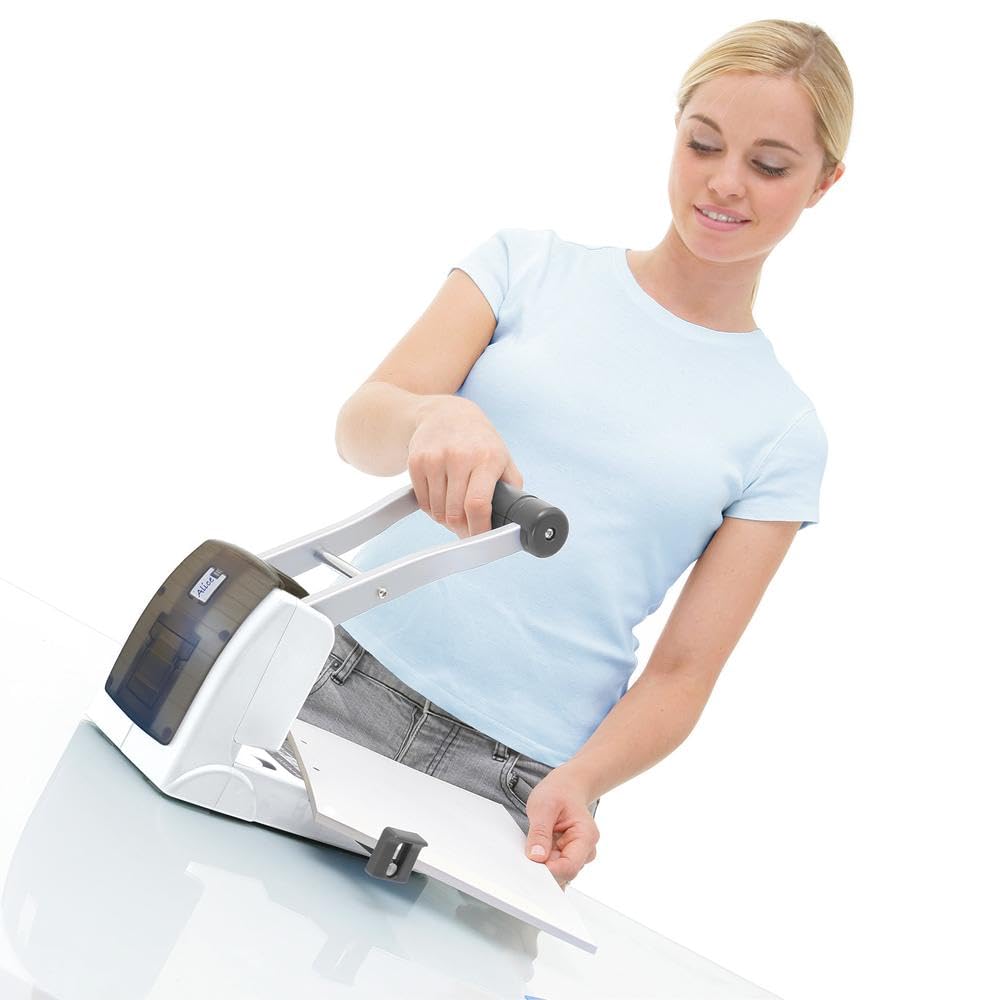 Rapesco 1404 Germ-Savvy Antibacterial, ECO P1100 High Capacity/Heavy Duty Punch, 100 Sheet Capacity, Soft White