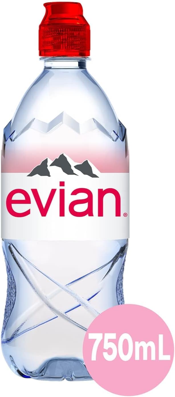 Evian Still Sports Action Natural Mineral Water 750ml (Pack of 12)