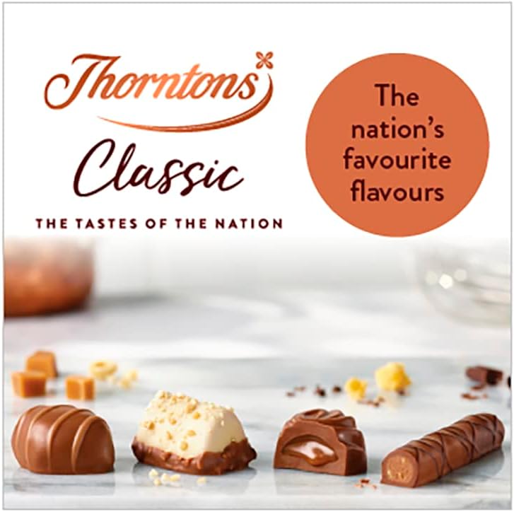 Thorntons Classic Chocolate Hamper, Christmas Chocolate Gift Box, Assorted White, Milk and Dark, 449 g