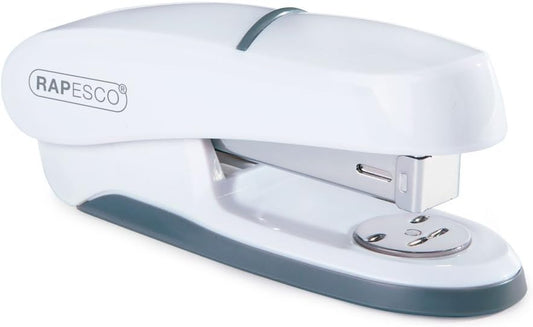 Rapesco 1275 P20 Shimma Stapler and Hole Punch Set, White