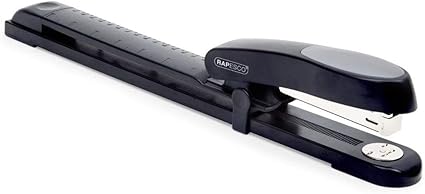 Rapesco R79026NS Manta Ray Long Arm Stapler, 20 Sheet Capacity, Black