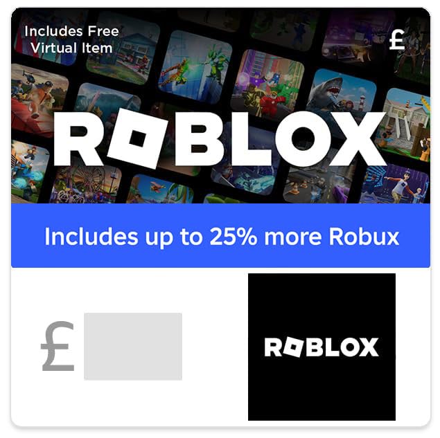 Roblox Gift Card [Includes Free Virtual Item] [Redeem Worldwide] with 25% extra Robux - Delivered by email