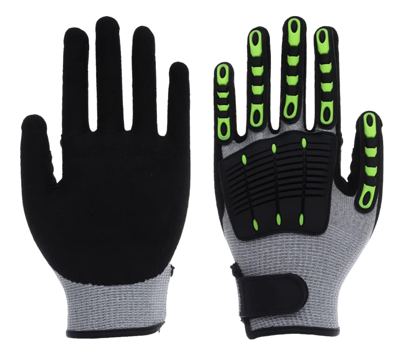 Nitrex 340RFI 10 Work Safety Gloves Sandy Nitrile Palm Coated, 13 Gauge Seamless Liner, Cut Resistant Level C Back of Hand TPE Material, Nitregrip Technology, Size 11, (340RFI/11)