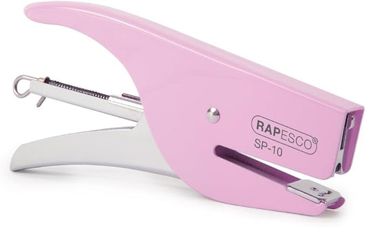 Rapesco 1328 SP-10 Stapling Plier, 12 Sheet Capacity, Candy Pink/Chrome