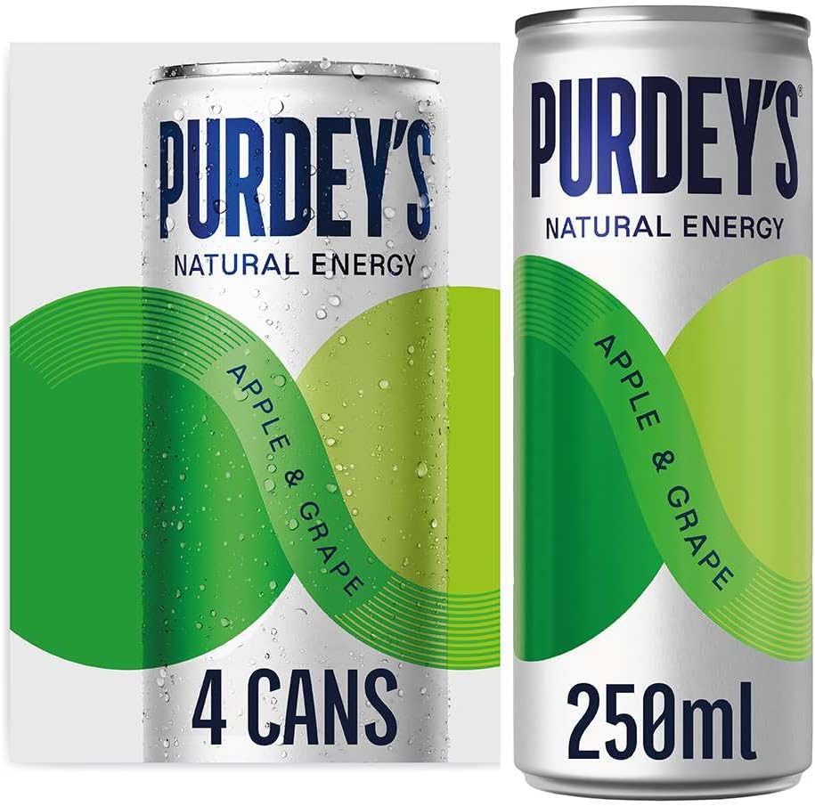 Purdey's Natural Energy Apple & Grape | 4x250ml