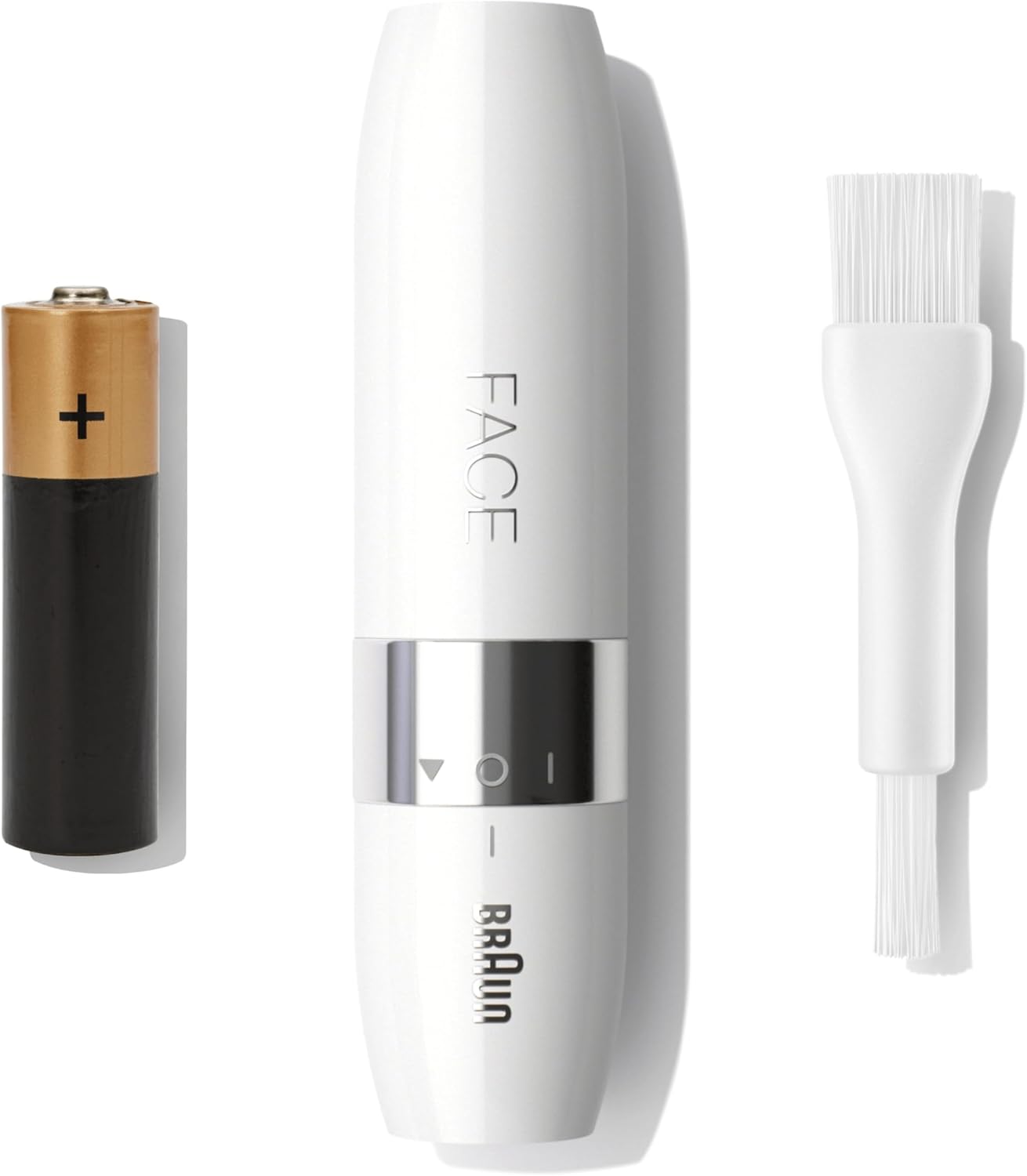 Braun Face Mini Hair Remover, Facial Hair Remover for Women Mini-Sized Design For Portability, Efficient Facial Hair Removal Anytime, Anywhere, With Smart Light, Gifts For Women, FS1000, White