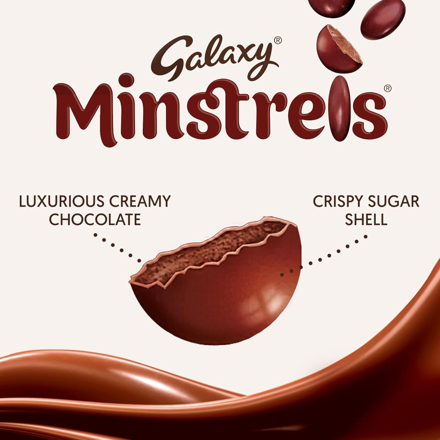 Galaxy Minstrels Chocolate Bag, Movie Night Snacks & Chocolate Gifts, 2x125g