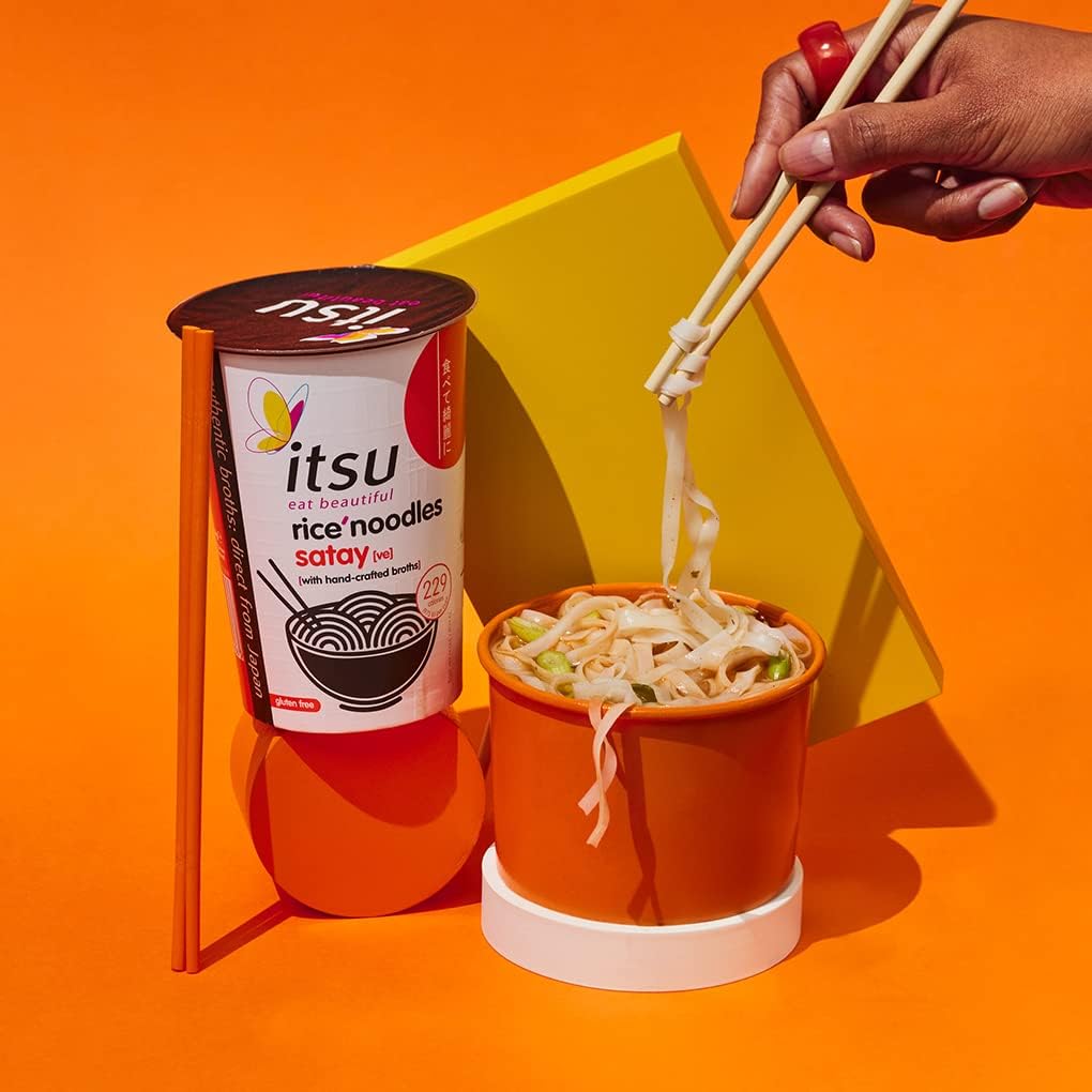 itsu Satay Flavour Rice Noodles | Pack of 6