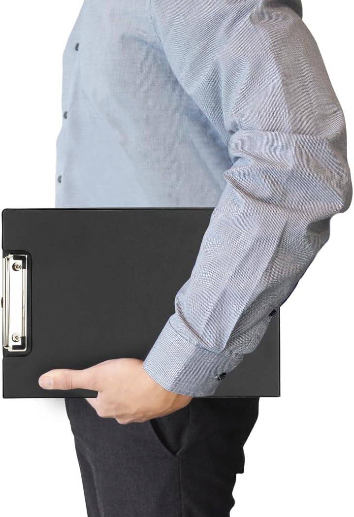 Rapesco VFDCB0B3 Foldover Clipboard with Pocket, A4+, Black