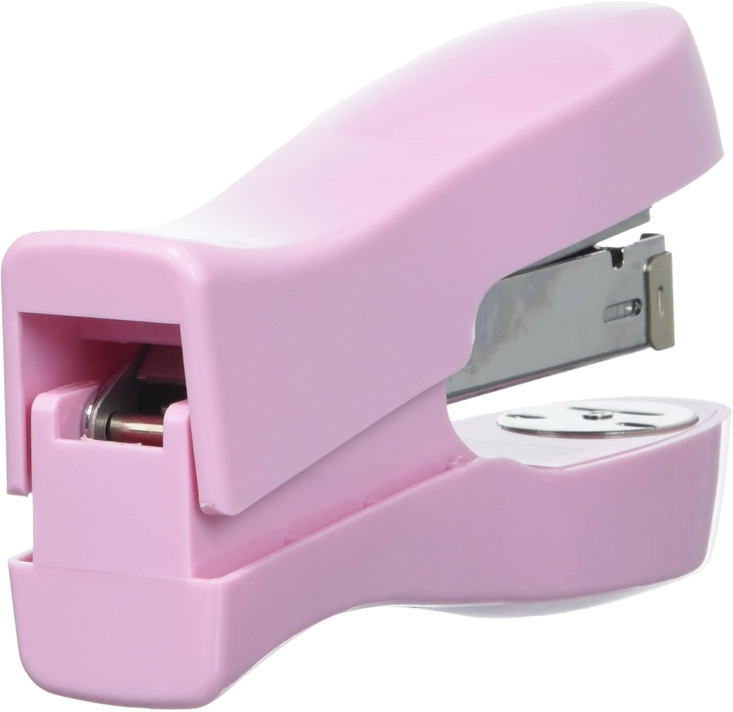 Rapesco 1378 Stand Up/Space-Saving Stapler, 20 Sheet Capacity, Candy Pink