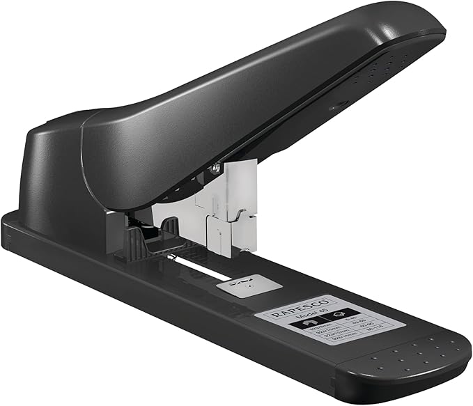 Rapesco 1063 AV-45 Heavy Duty Stapler, 115 Sheet Capacity, Black