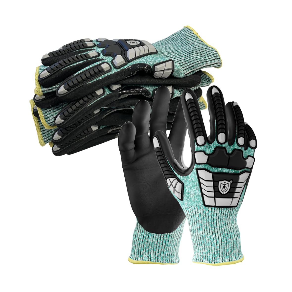 NITREX 295RP 5 Pairs of Impact Protection Work Safety Gloves, NitreGuard® Technology · NitreGrip® Technology, Sandy Nitrile Palm Coated, Cut Resistant Glove, Size 8, Medium Visit the NITREX Store
