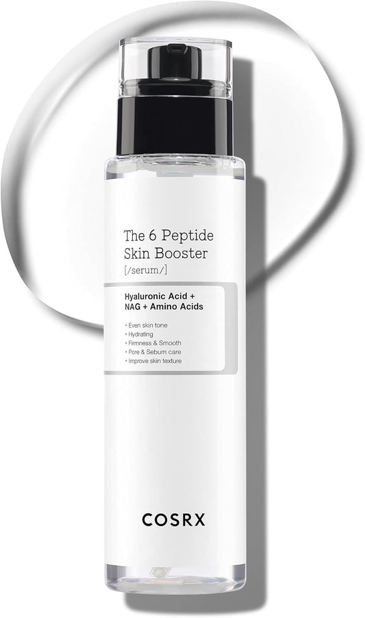 COSRX 6 Peptide Collagen Serum Face Toner with Niacinamide & Hyaluronic Acid, Hydrating & Firming Korean Essence, Anti-Wrinkle & Pore-Tightening Serum For Plump & Even Skin Tone, Korean Skincare 150ml