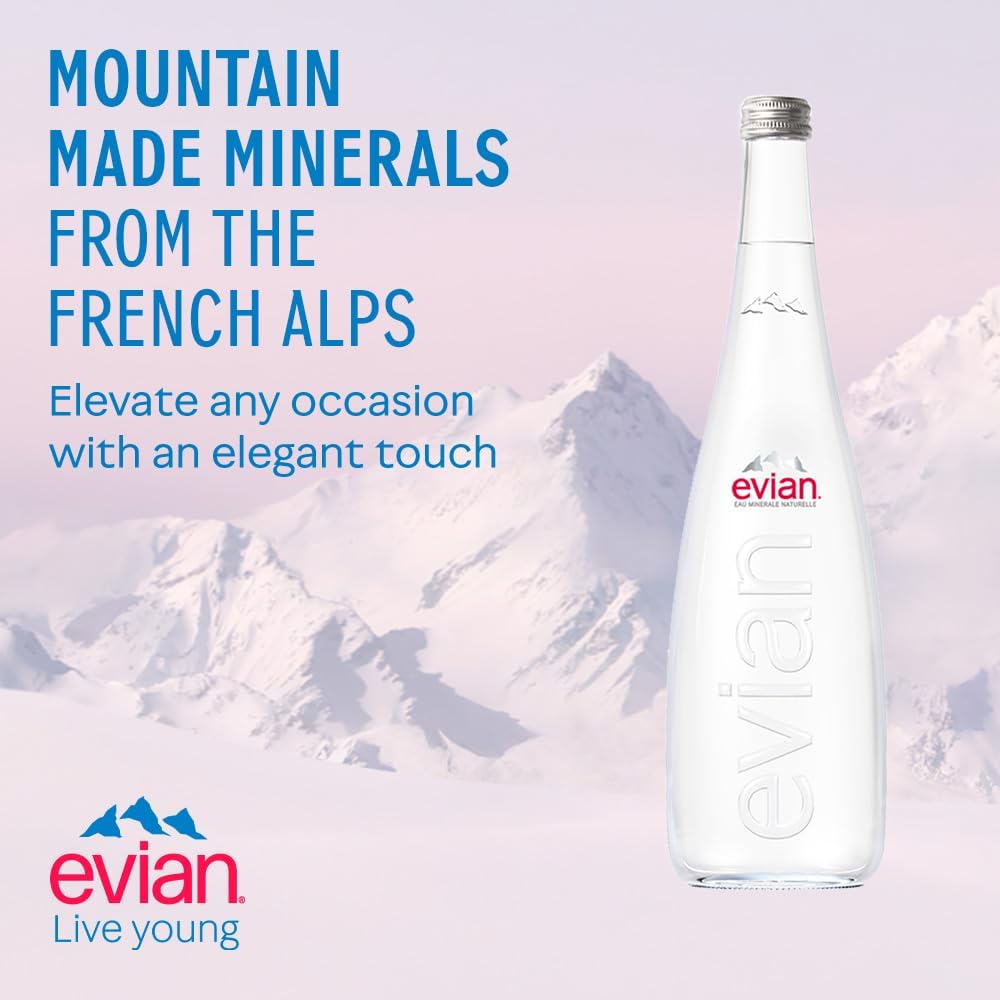Evian Natural Mineral Water 75cl VAP x 12