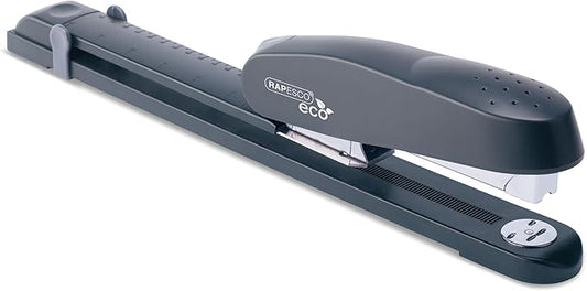 Rapesco 1480 ECO 790 Heavy Duty Long Arm Stapler with 2000 Staples, 50 Sheet Capacity, Charcoal