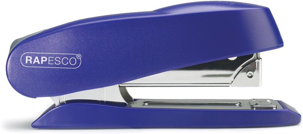 Rapesco 0237 Luna Front Loading Stapler, 50 Sheet Capacity, Blue