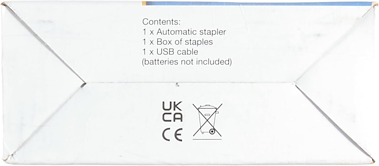 Rapesco 1451 626EL Automatic USB/Battery Stapler with 1000 26/6mm Staples, 15 Sheet Capacity, Candy Pink
