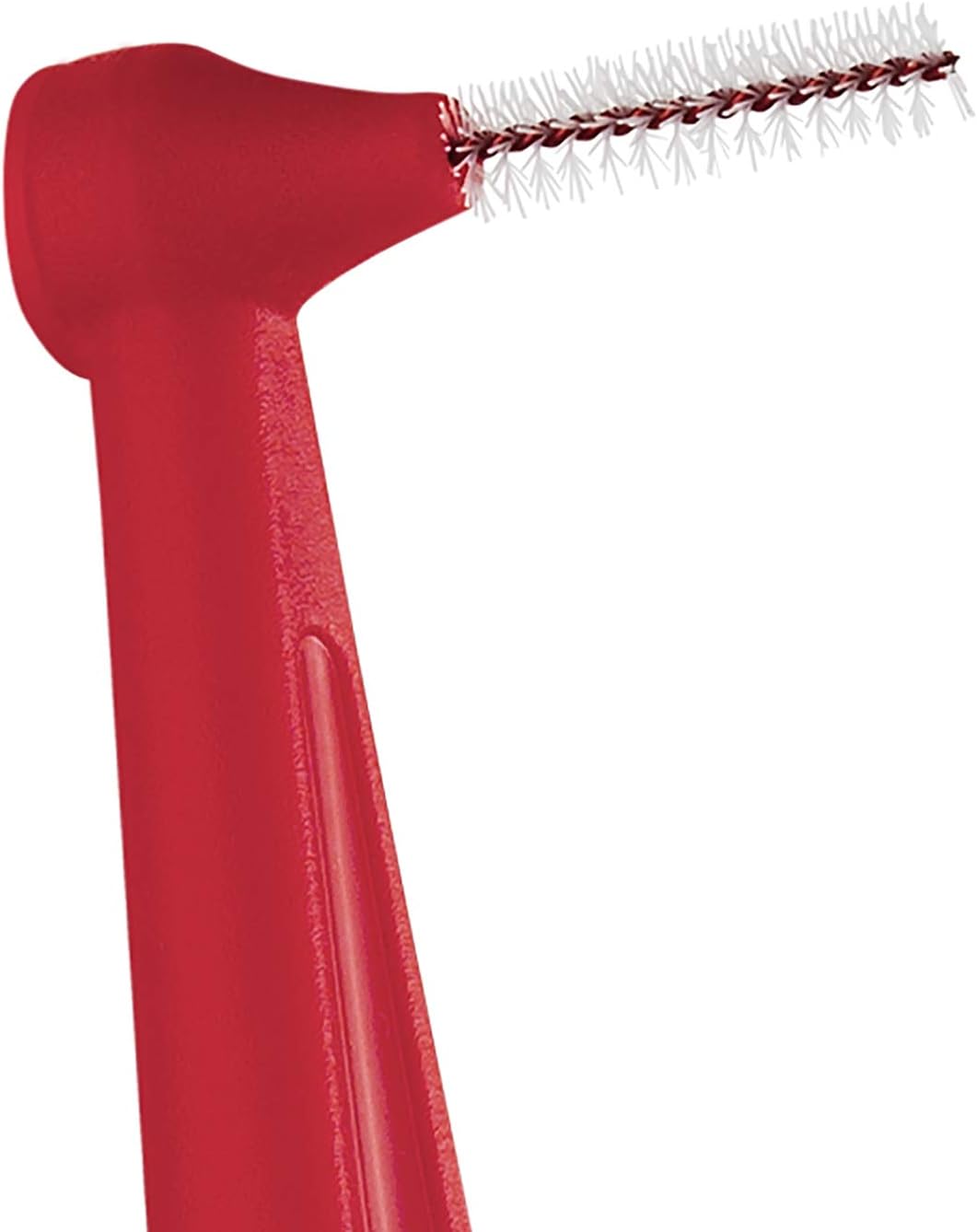 TePe Interdental Brush Angle, Red, 0.5mm/ISO 2, 6pcs, Interspace Cleaning, Plaque Remover for Teeth with Narrow Gaps, ensures Strong Gums and Teeth