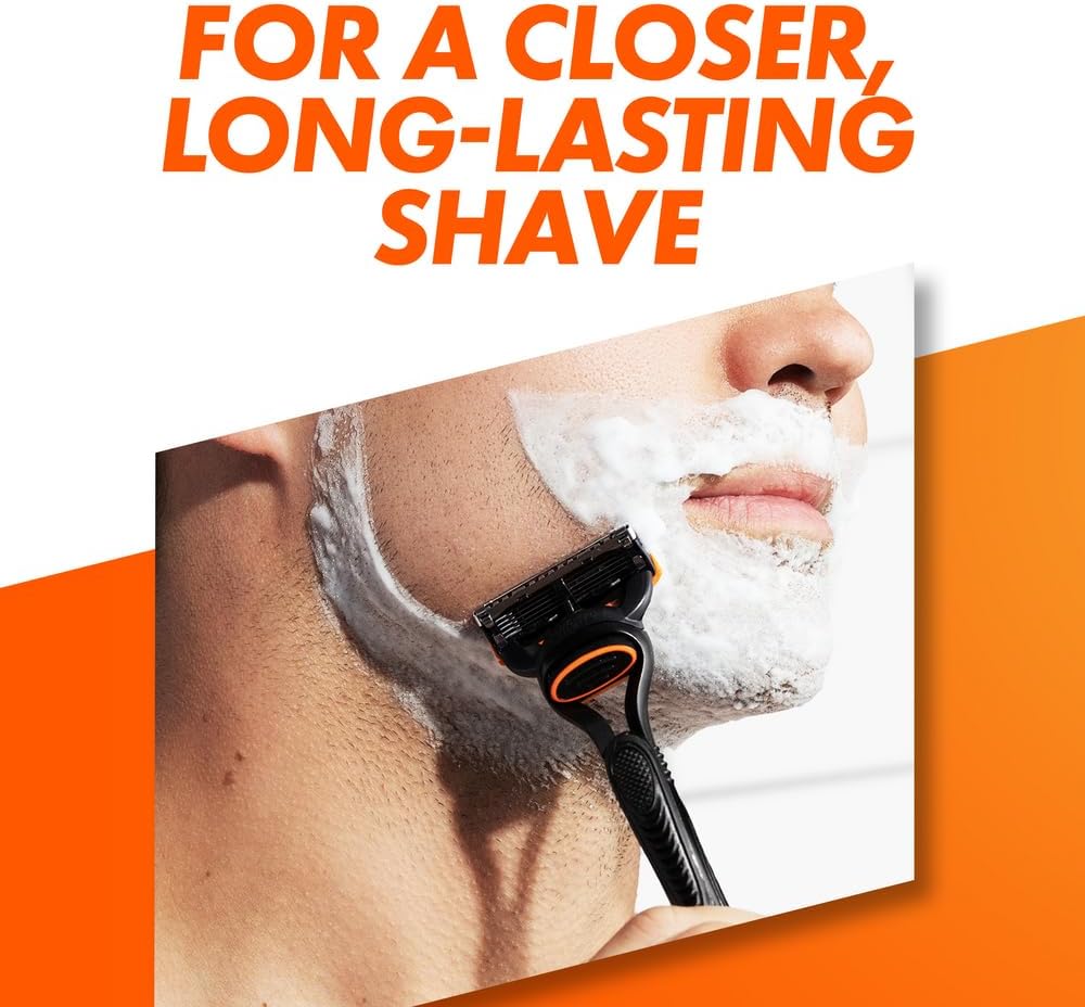 Gillette Fusion5 Razor for Men, 1 Gillette Razor, 10 Razor Blade Refills, with Lubrastrip for a Close Shave