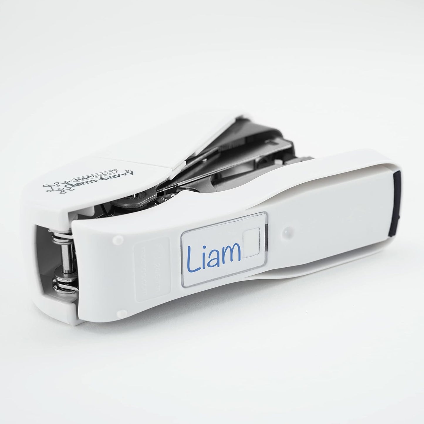 Rapesco 1689 ECO Less Effort Flat Clinch Stapler with 2000 Type 24/6mm Staples, 35 Sheet Capacity, White