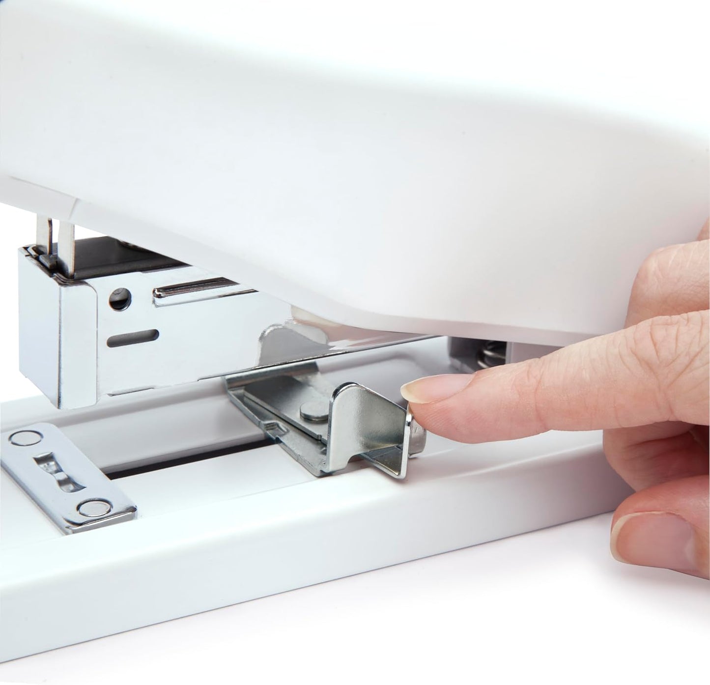 Rapesco 1391 ECO HD-100 Heavy-Duty Stapler with 2000 Type 923/10mm Staples, 100 Sheet Capacity, Soft White