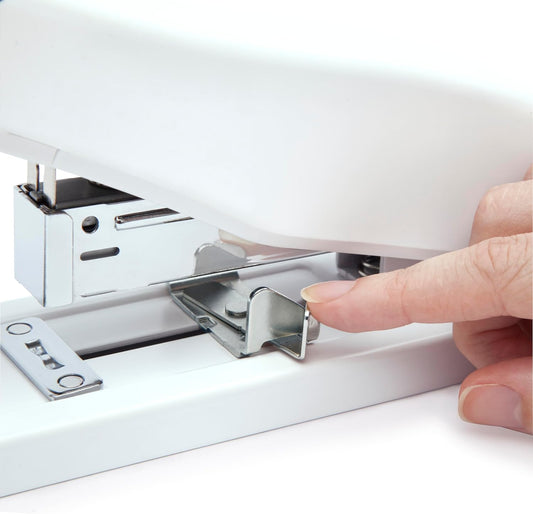 Rapesco 1391 ECO HD-100 Heavy-Duty Stapler with 2000 Type 923/10mm Staples, 100 Sheet Capacity, Soft White