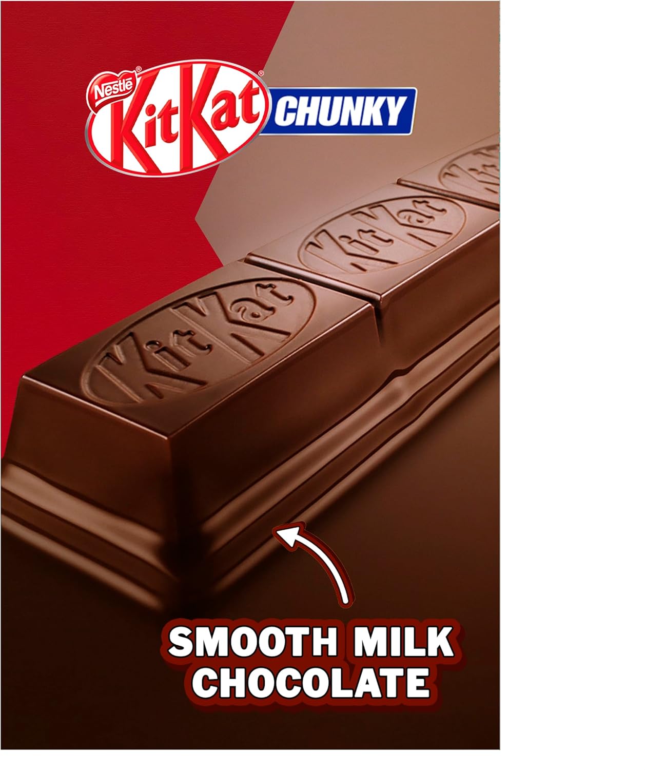 KitKat Chunky Milk Chocolate Bar Multipack, 4 x 40 g