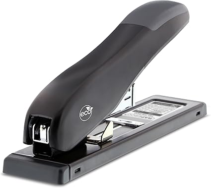 Rapesco 1307 ECO HD-100 Heavy-Duty Stapler with 2000 Type 923/10mm Staples, 100 Sheet Capacity, Black