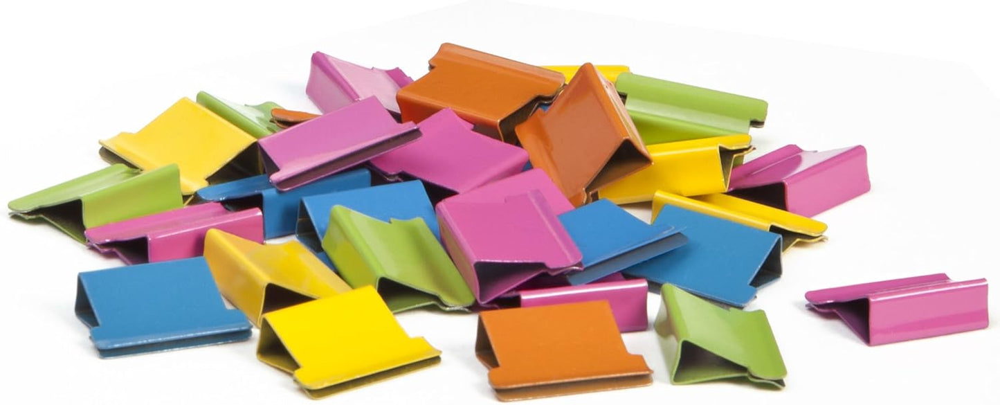 Rapesco RC4050MC Supaclip 40 Refill Clips, Assorted Colours, Pack of 50