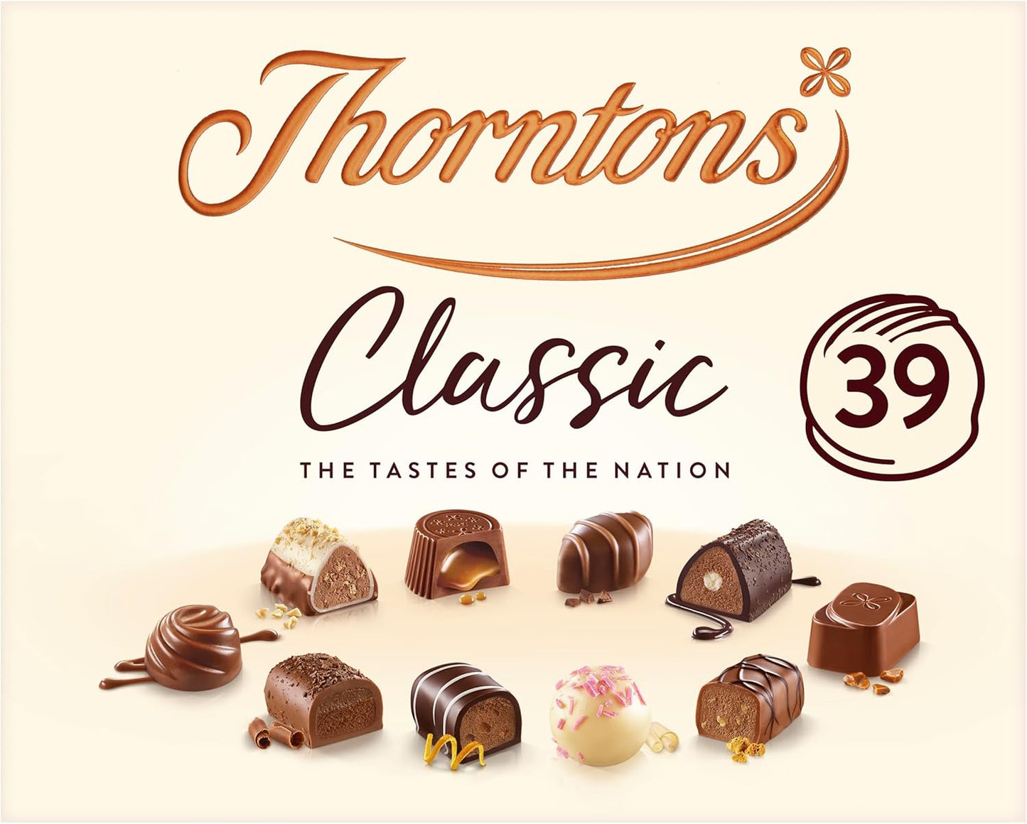 Thorntons Classic Chocolate Hamper, Christmas Chocolate Gift Box, Assorted White, Milk and Dark, 449 g