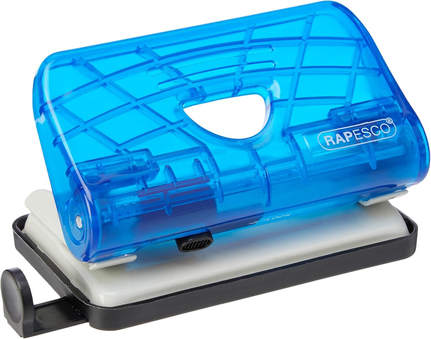 Rapesco BC810PBB 810-P 2 Hole Punch with 12 Sheet Capacity, Blue