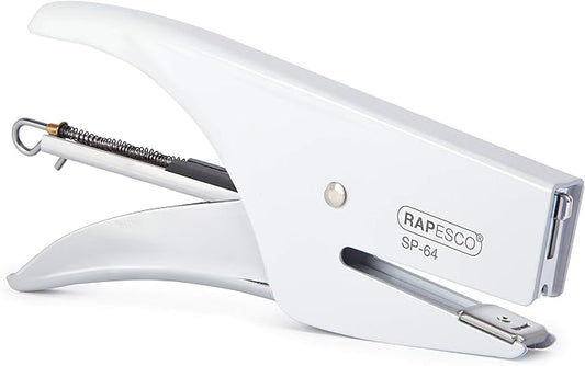 Rapesco 1381 SP-64 Stapling Plier and 1000 Type 21/4mm Staples, 12 Sheet Capacity, White