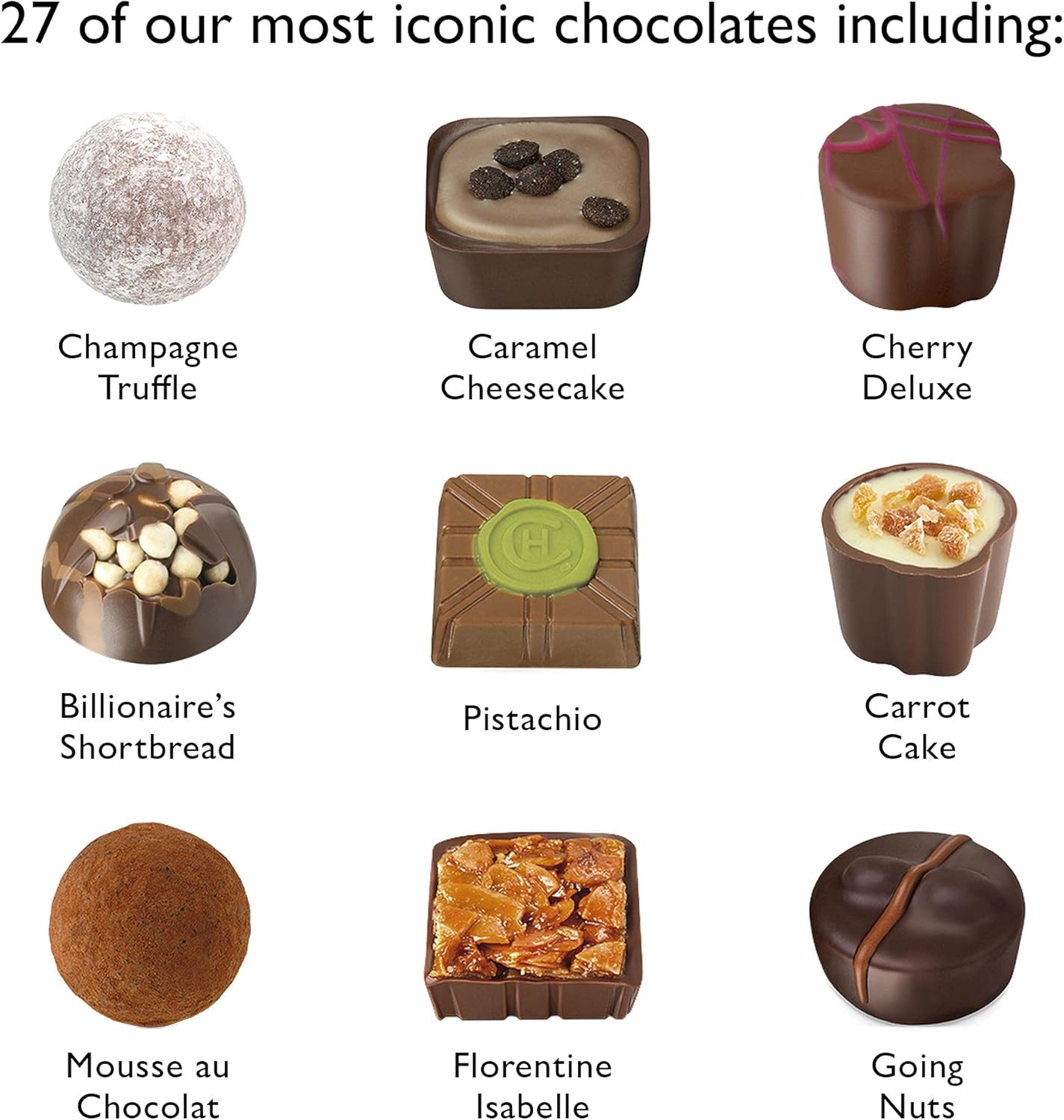 Hotel Chocolat Everything Sleekster 355g - Assortment of 27 Milk, White and Dark Chocolates - Chocolate Gift Box for Birthday, Thank You, Anniversary