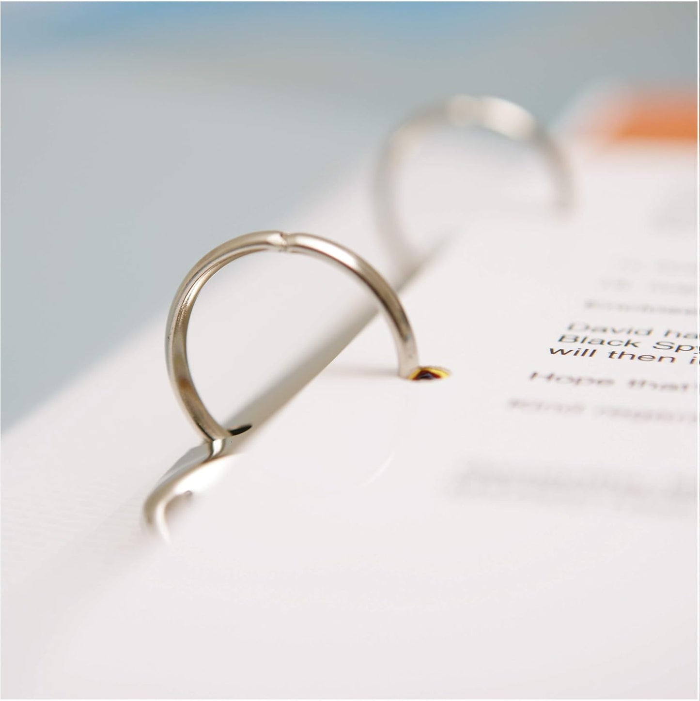 Rapesco 0715 2-Ring Binder, 35 mm Spine, A4, Clear Transparent, Pack of 10