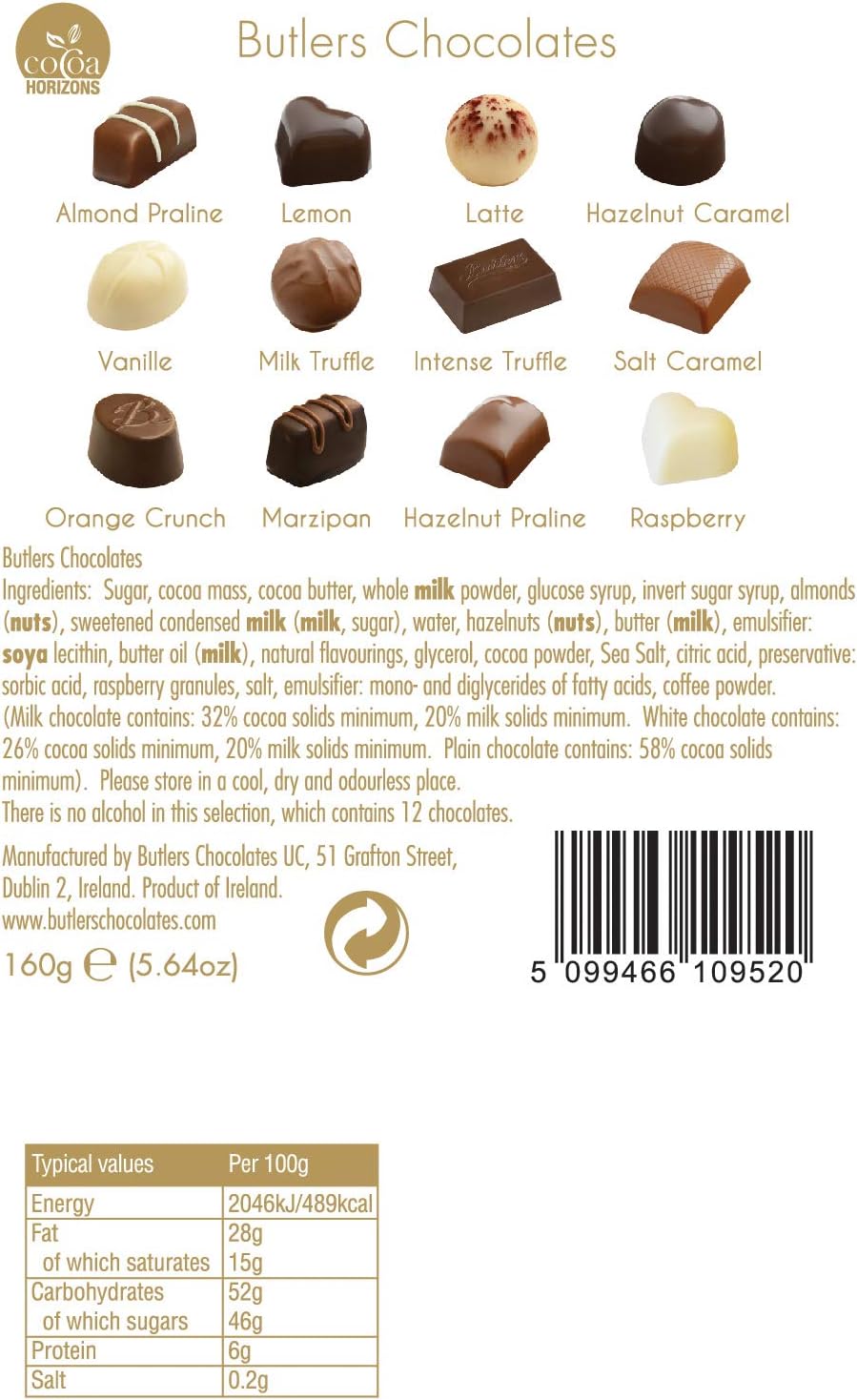 Butlers - The Chocolate Box - Small Ballotin - 160g Box