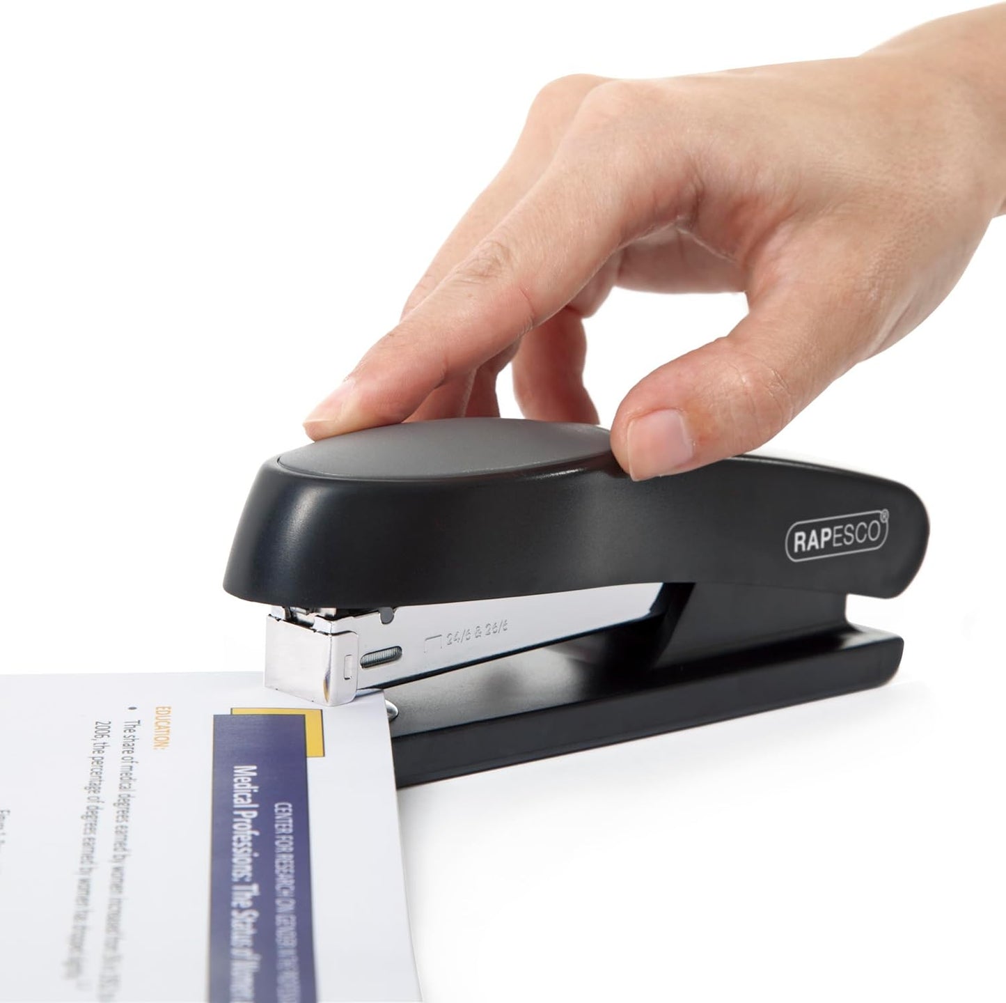 Rapesco RR9260B3 Manta Ray Stapler, 20 Sheet Capacity, Black